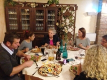 Dinner together: Carlotta & Gianni Brunetti, Petra Stracke, Yvonne Göckel, Roberto Fondaci, Lenka Havlanová and Me :-)